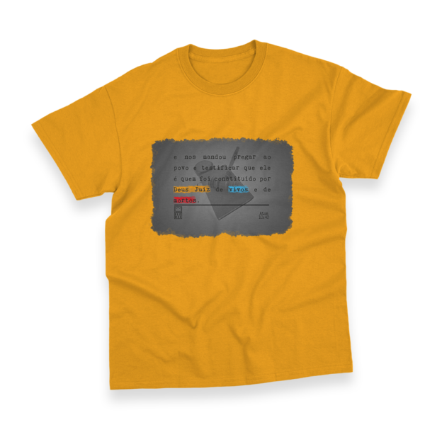 Camiseta Masculina Ele Rei - Atos 10:42 - Imagem 3