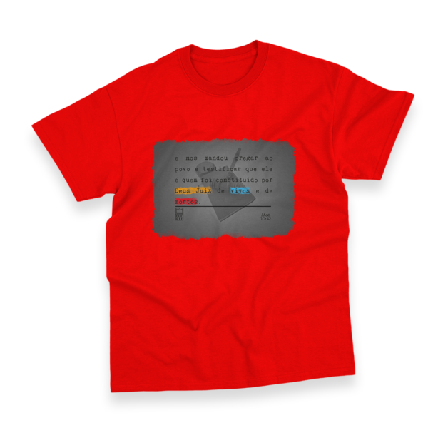 Camiseta Masculina Ele Rei - Atos 10:42 - Imagem 11