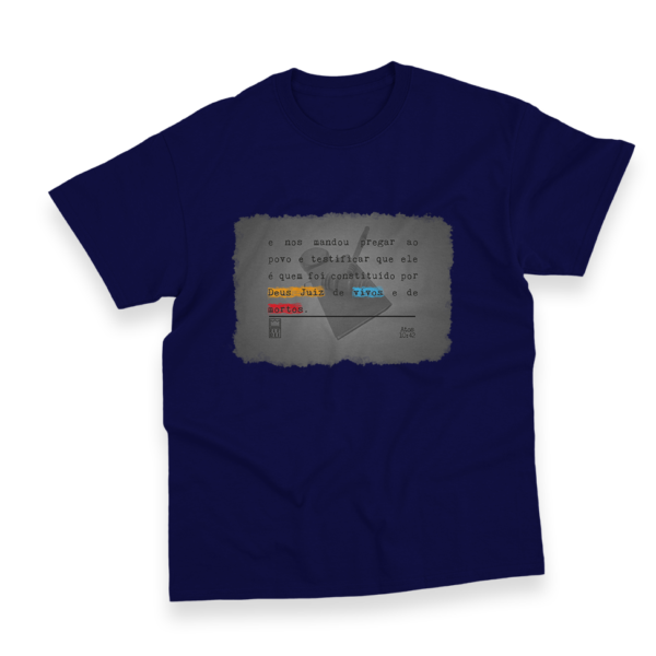 Camiseta Masculina Ele Rei - Atos 10:42 - Imagem 4