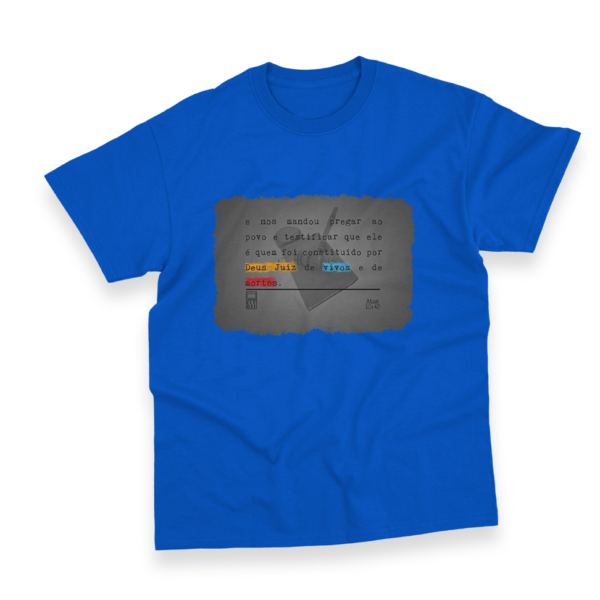 Camiseta Masculina Ele Rei - Atos 10:42 - Imagem 5