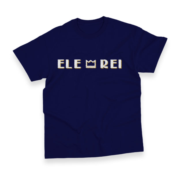 Camiseta Masculina Ele Rei - Escrita - Riscado - Imagem 4
