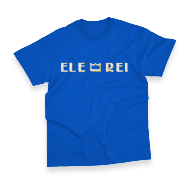 Camiseta Masculina Ele Rei - Escrita - Riscado