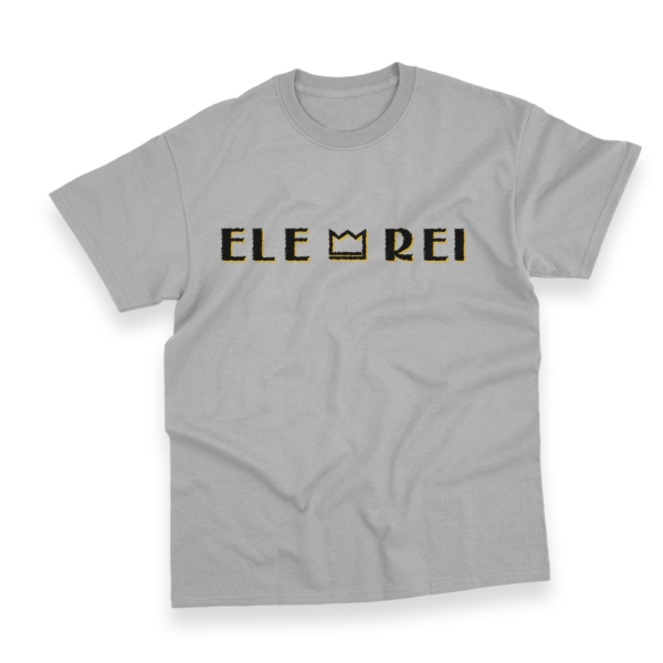 Camiseta Masculina Ele Rei - Escrita - Riscado - Imagem 6