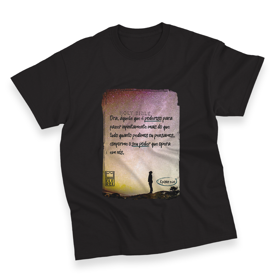 Camiseta Masculina Ele Rei - Efésios 3:20 - Imagem 8