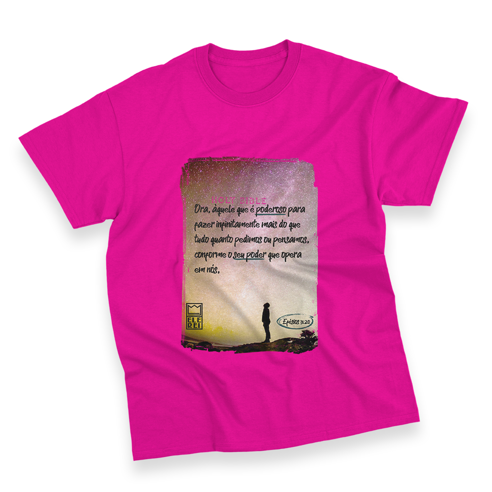 Camiseta Masculina Ele Rei - Efésios 3:20 - Imagem 9