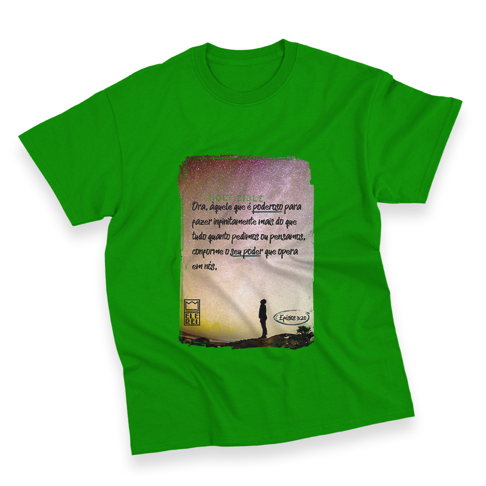 Camiseta Masculina Ele Rei - Efésios 3:20 - Imagem 10