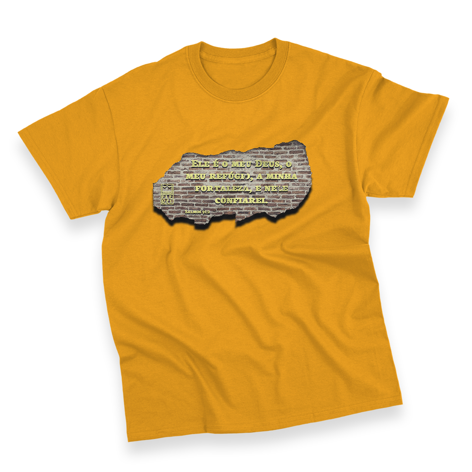 Camiseta Masculina Ele Rei - Salmos 91:2 - Imagem 3