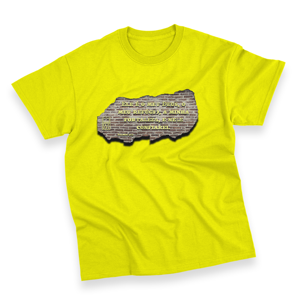 Camiseta Masculina Ele Rei - Salmos 91:2 - Imagem 2