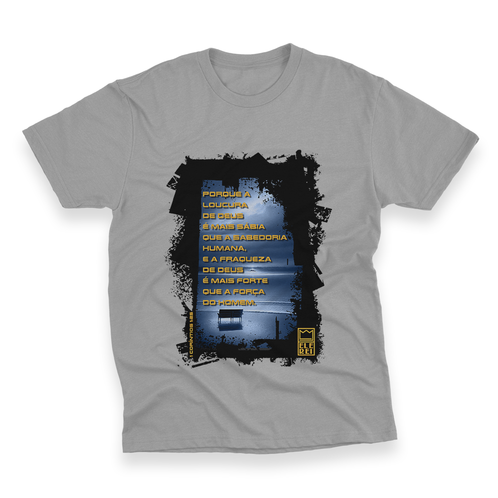 Camiseta Plus Size Ele Rei – 1ª Corintíos 1:25 - Imagem 4