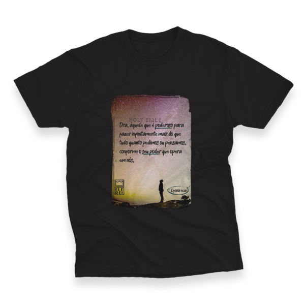 Camiseta Plus Size Ele Rei - Efésios 3:20 - Imagem 4