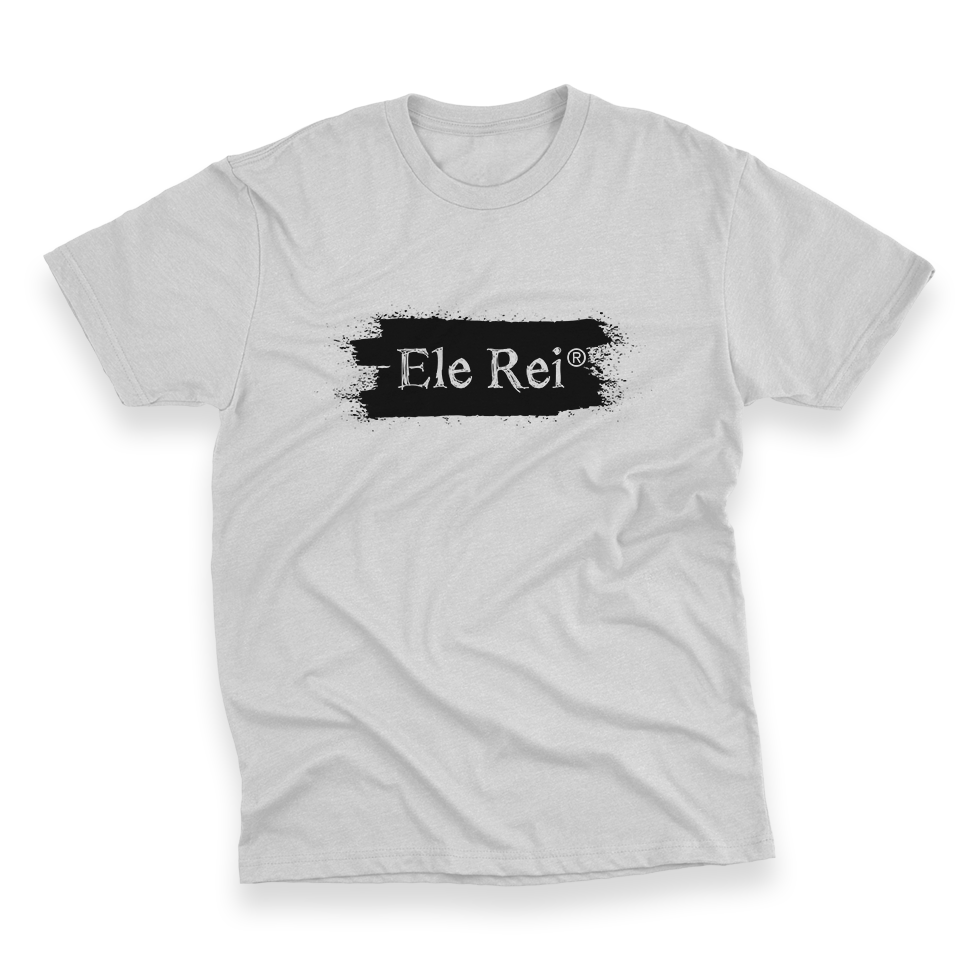 Camiseta Plus Size Ele Rei - Escrita - Mancha