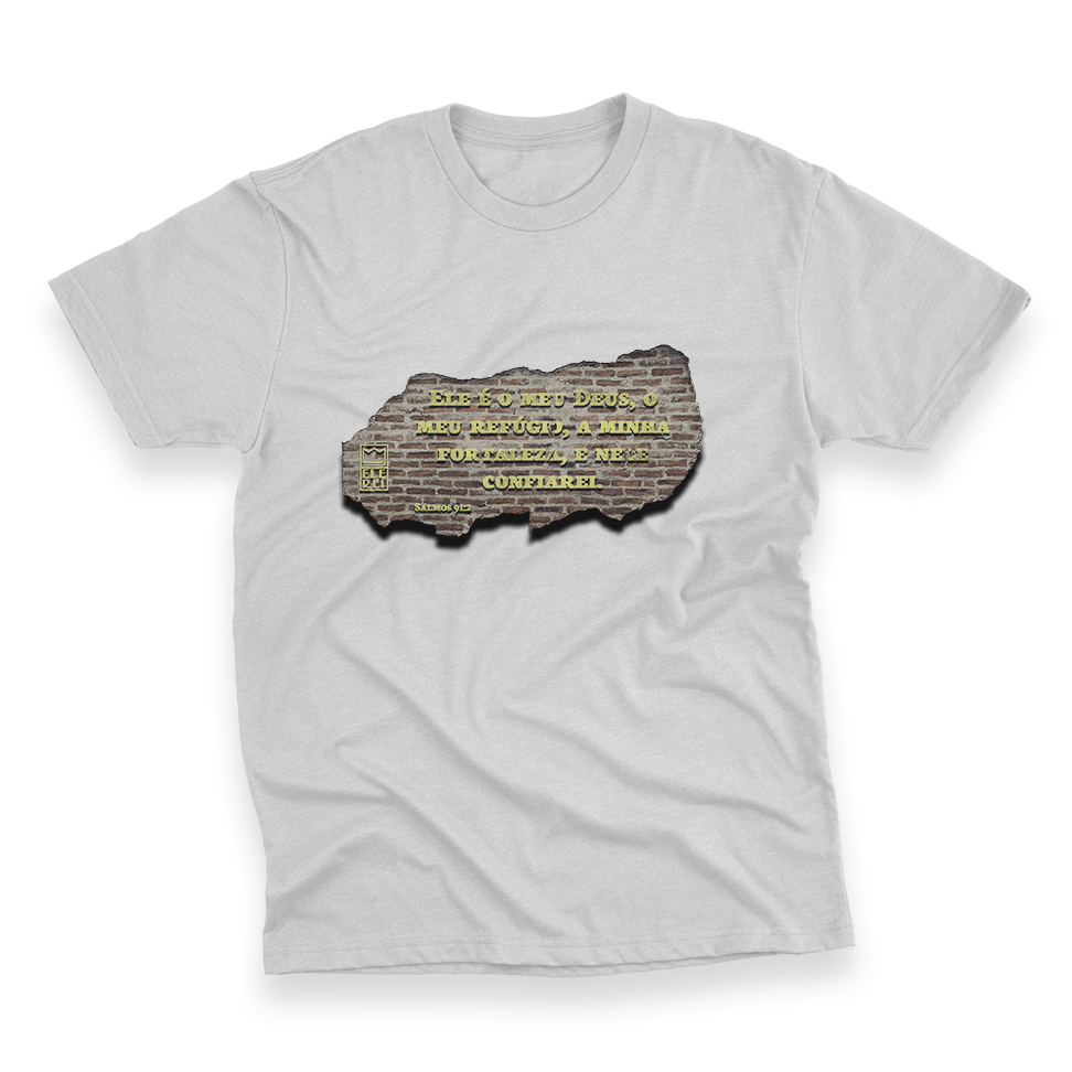 Camiseta Plus Size Ele Rei - Salmos 91:2 - Imagem 3