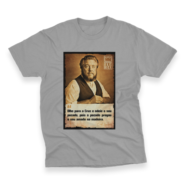 Camiseta Plus Size Ele Rei – Spurgeon – Olhe para Cruz - Imagem 3