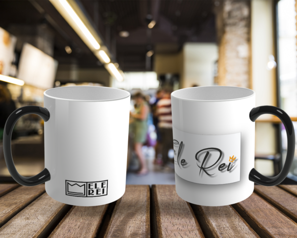Caneca Mágica de Porcelana Ele Rei – Escrita – Etiqueta - Imagem 4