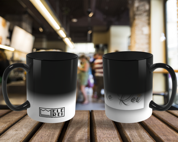 Caneca Mágica de Porcelana Ele Rei – Escrita – Etiqueta - Imagem 3