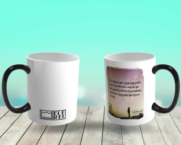 Caneca Mágica de Porcelana Ele Rei – Efésios 3:20 - Imagem 4