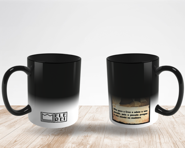 Caneca Mágica de Porcelana Ele Rei – Spurgeon – Olhe para Cruz - Imagem 3