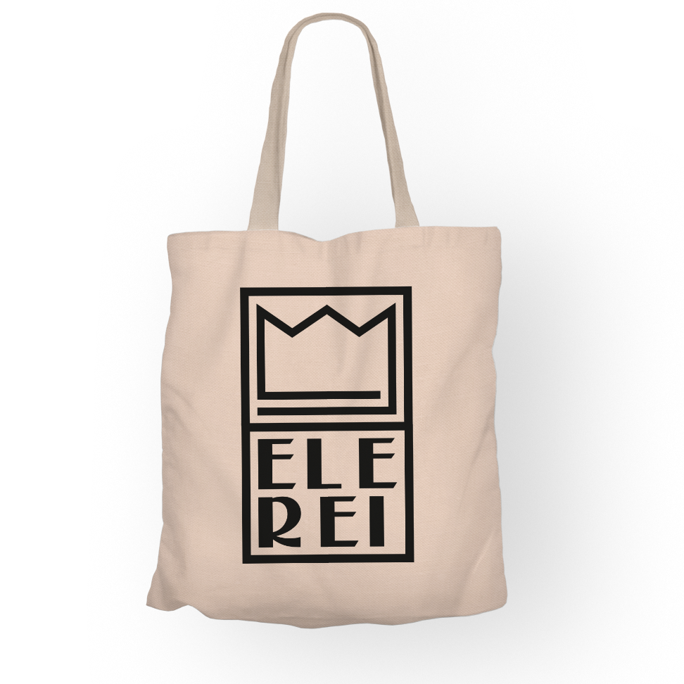 Ecobag Ele Rei – Logo Escrita Vertical Grande