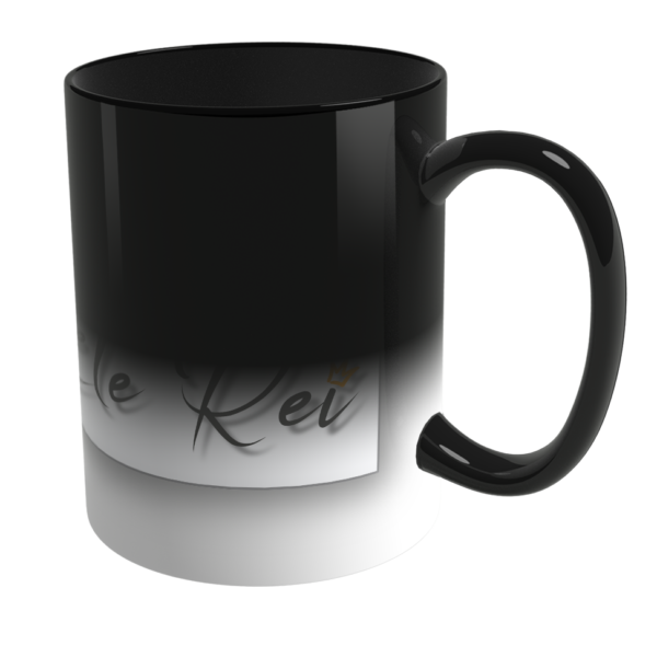 Caneca Mágica de Porcelana Ele Rei – Escrita – Etiqueta