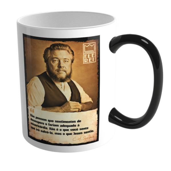 Caneca Mágica de Porcelana Ele Rei – Spurgeon – Sentimento - Imagem 2