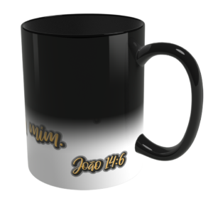 Caneca Mágica de Porcelana Ele Rei – João 14:6 – Nº1