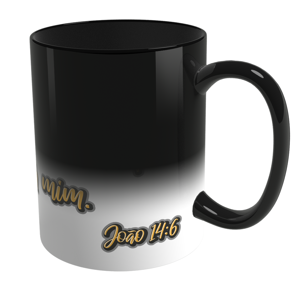 Caneca Mágica de Porcelana Ele Rei – João 14:6 – Nº1