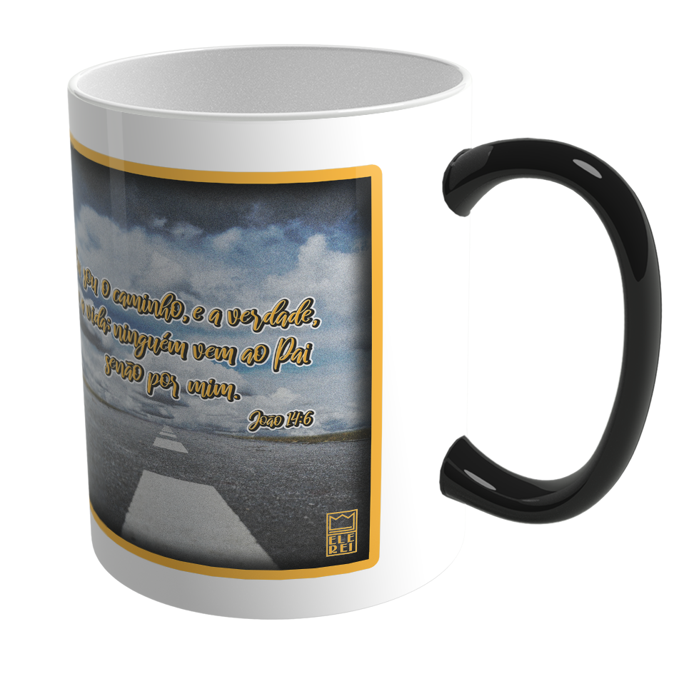 Caneca Mágica de Porcelana Ele Rei – João 14:6 – Nº2 - Imagem 2