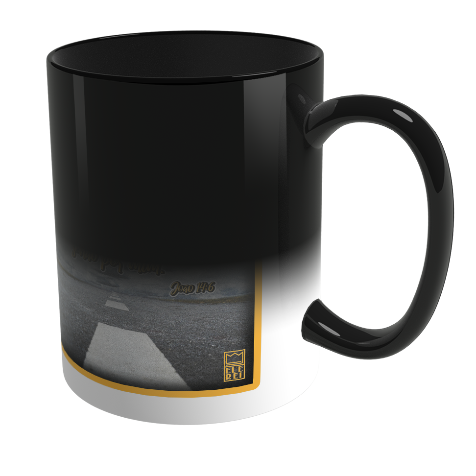 Caneca Mágica de Porcelana Ele Rei – João 14:6 – Nº2