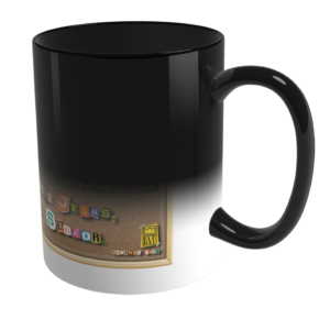 Caneca Mágica de Porcelana Ele Rei – Romanos 6:23 – Nº2