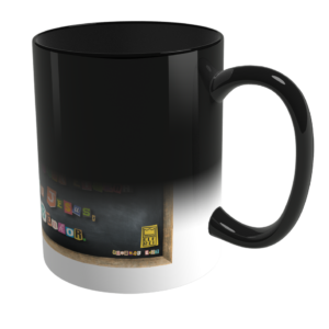 Caneca Mágica de Porcelana Ele Rei – Romanos 6:23 – Nº3
