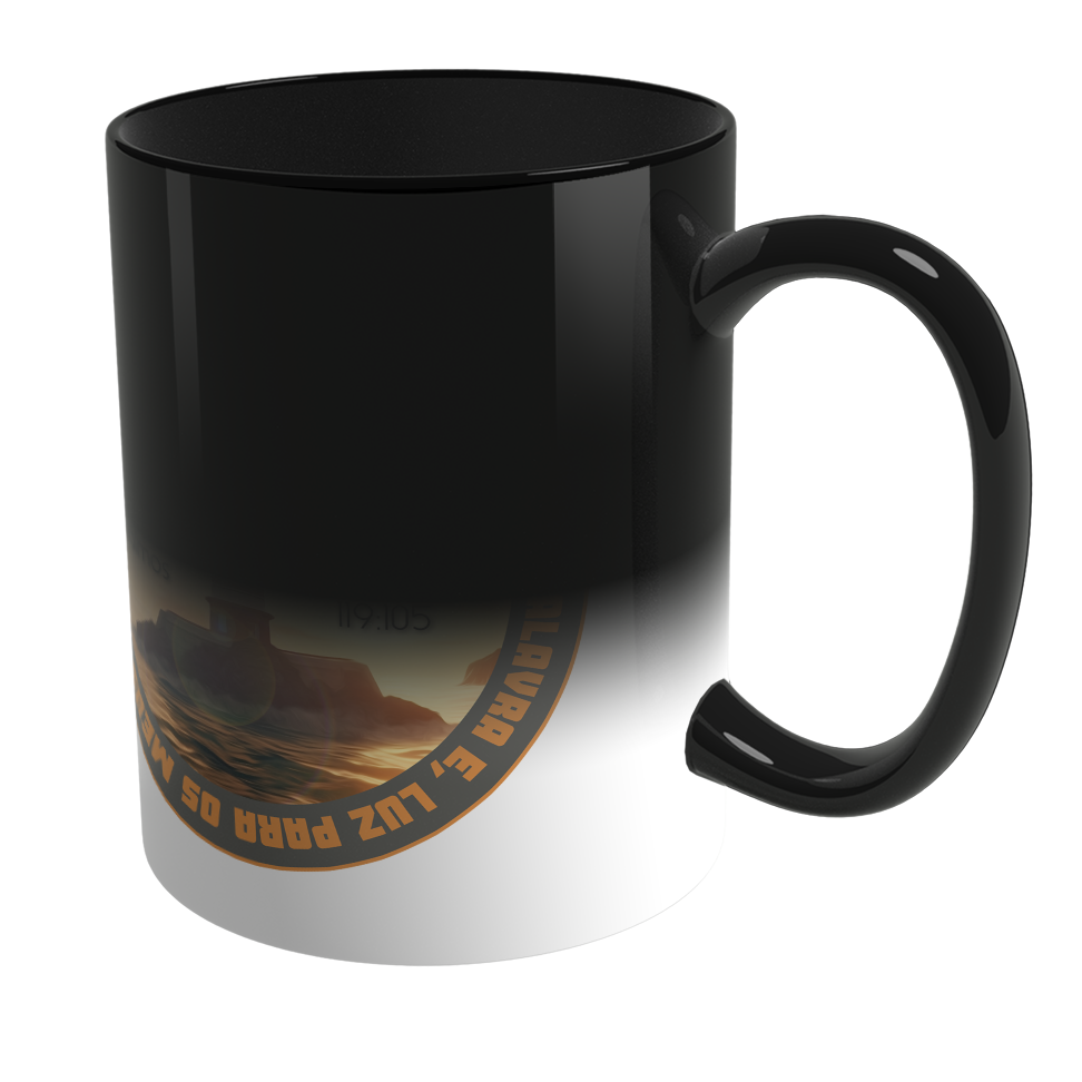 Caneca Mágica de Porcelana Ele Rei – Salmos 119:105