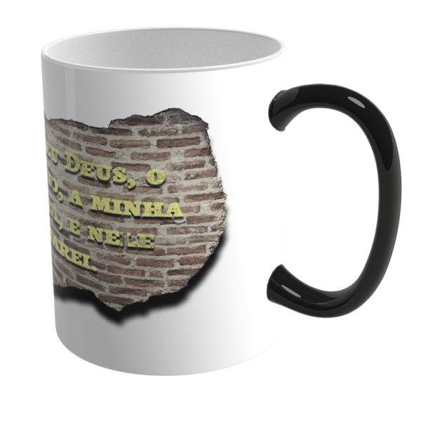 Caneca Mágica de Porcelana Ele Rei – Salmos 91:2 - Imagem 2