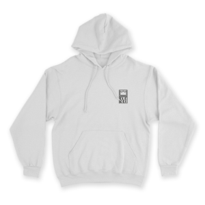 Blusa Moletom Canguru Ele Rei - Logo Escrita Vertical Pequeno