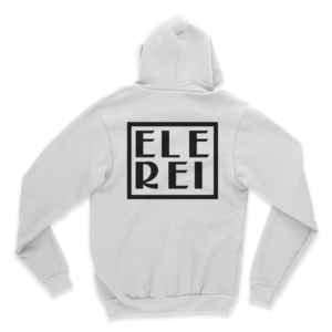 Blusa Moletom com Zíper Ele Rei - Escrita Grande