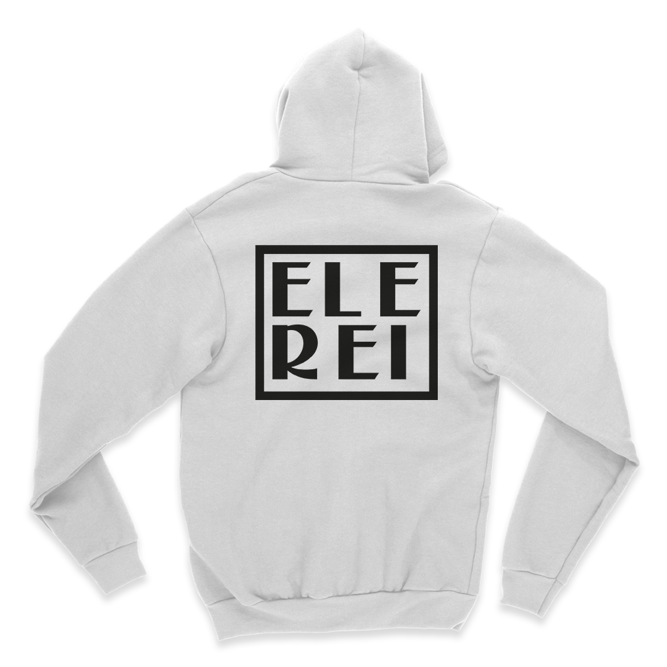 Blusa Moletom com Zíper Ele Rei - Escrita Grande