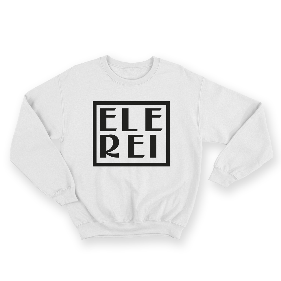 Blusa Moletom Fechado Ele Rei - Escrita Grande