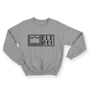 Blusa Moletom Fechado Ele Rei - Logo Escrita Horizontal Grande