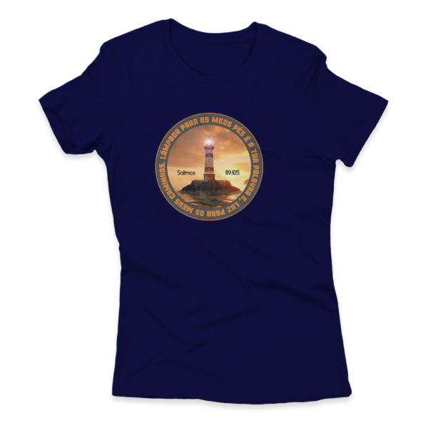 Camiseta Feminina Ele Rei – Salmos 119:105 - Imagem 3