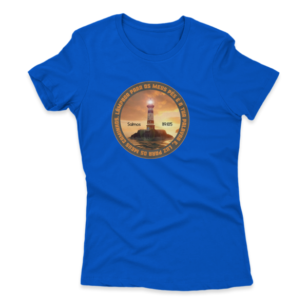 Camiseta Feminina Ele Rei – Salmos 119:105 - Imagem 4
