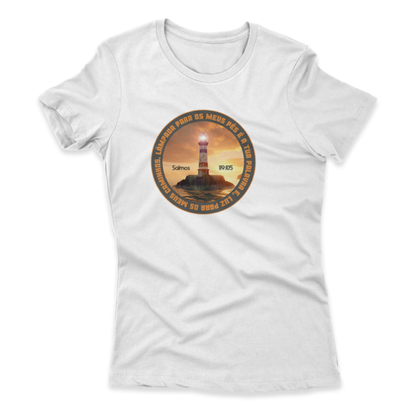 Camiseta Feminina Ele Rei – Salmos 119:105 - Imagem 5