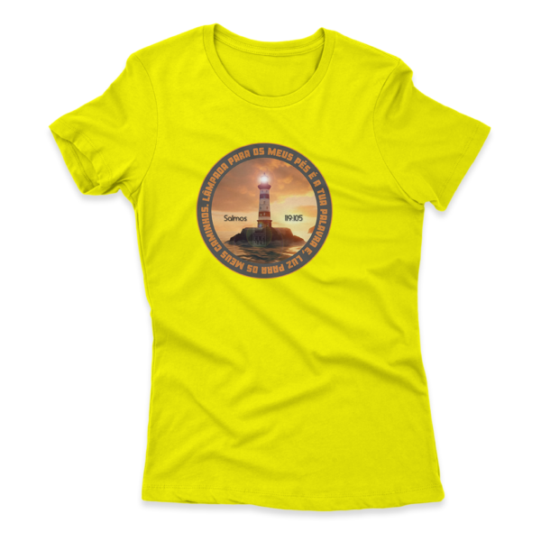 Camiseta Feminina Ele Rei – Salmos 119:105 - Imagem 2