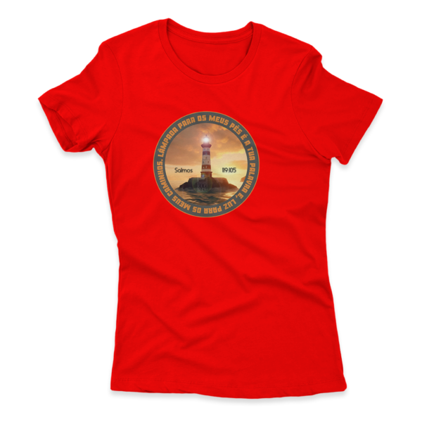 Camiseta Feminina Ele Rei – Salmos 119:105 - Imagem 9