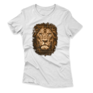 Camiseta Feminina Ele Rei – Leão – Dourado Nº1