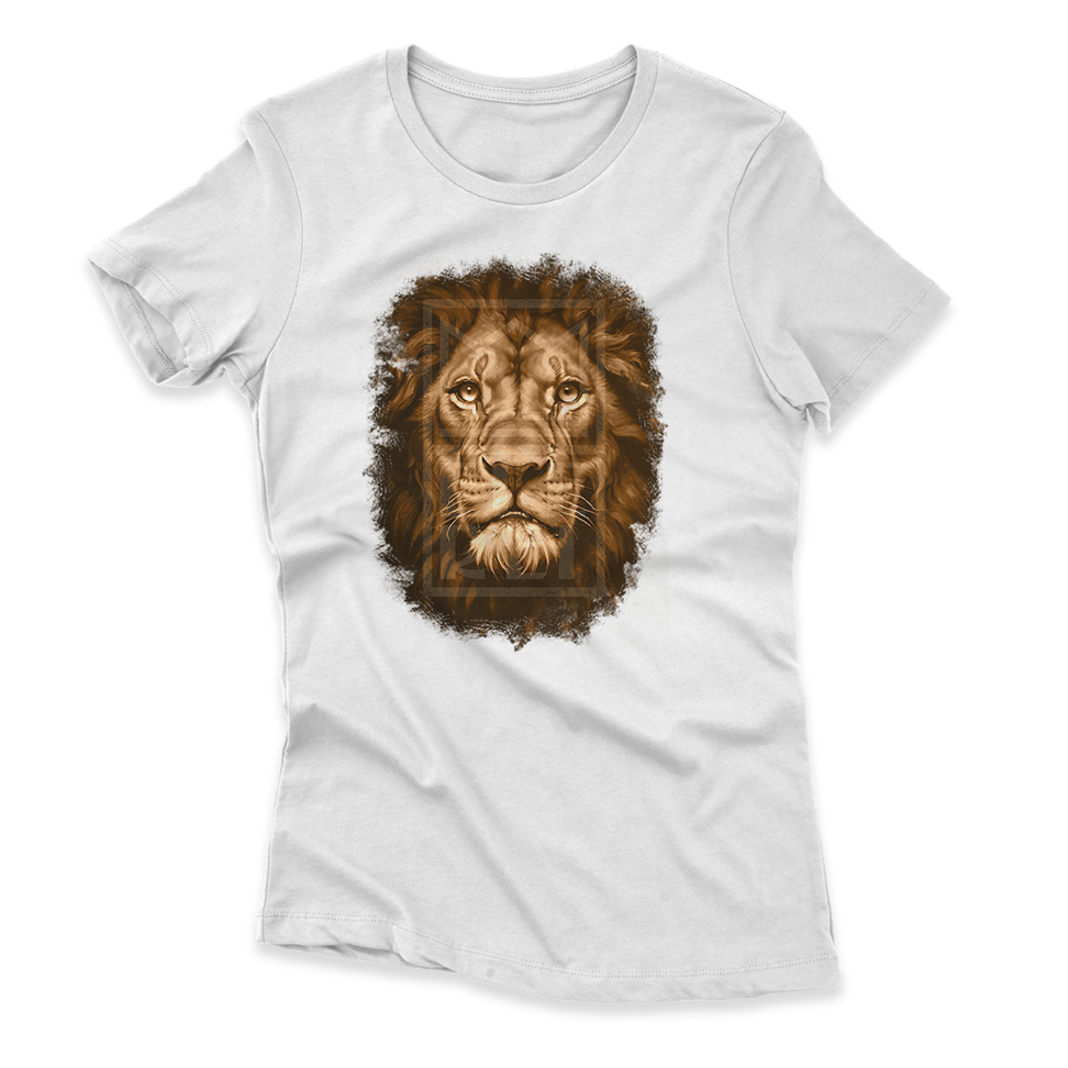 Camiseta Feminina Ele Rei – Leão – Dourado Nº1