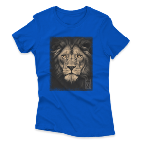 Camiseta Feminina Ele Rei – Leão – Cinza Nº1