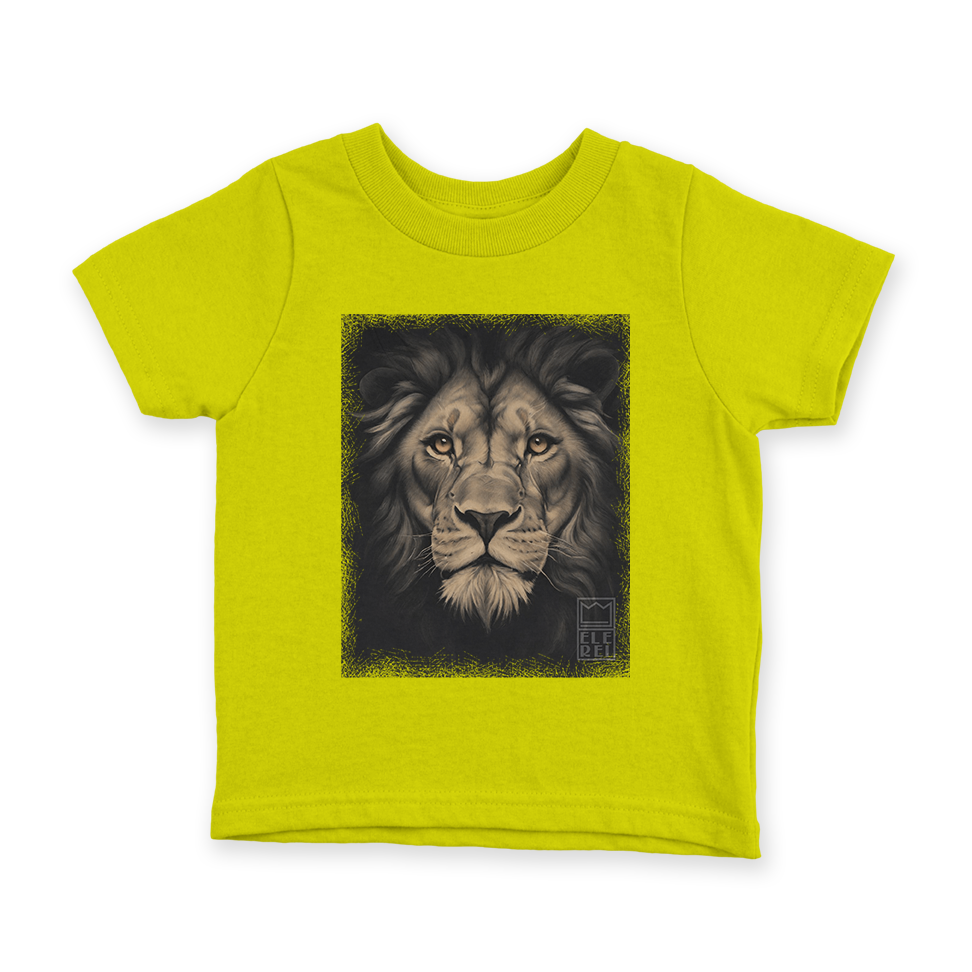 Camiseta Infantil Ele Rei – Leão – Cinza Nº1 - Imagem 5