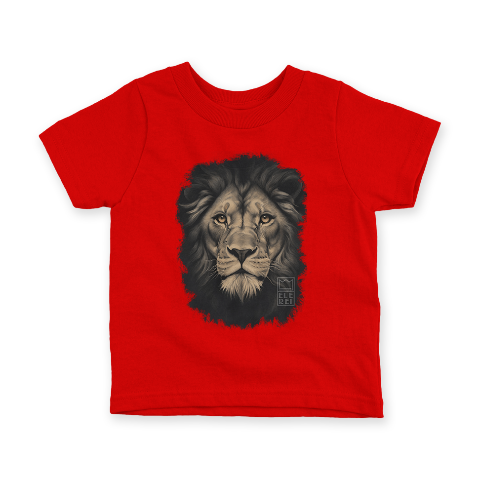 Camiseta Infantil Ele Rei – Leão – Cinza Nº2 - Imagem 2