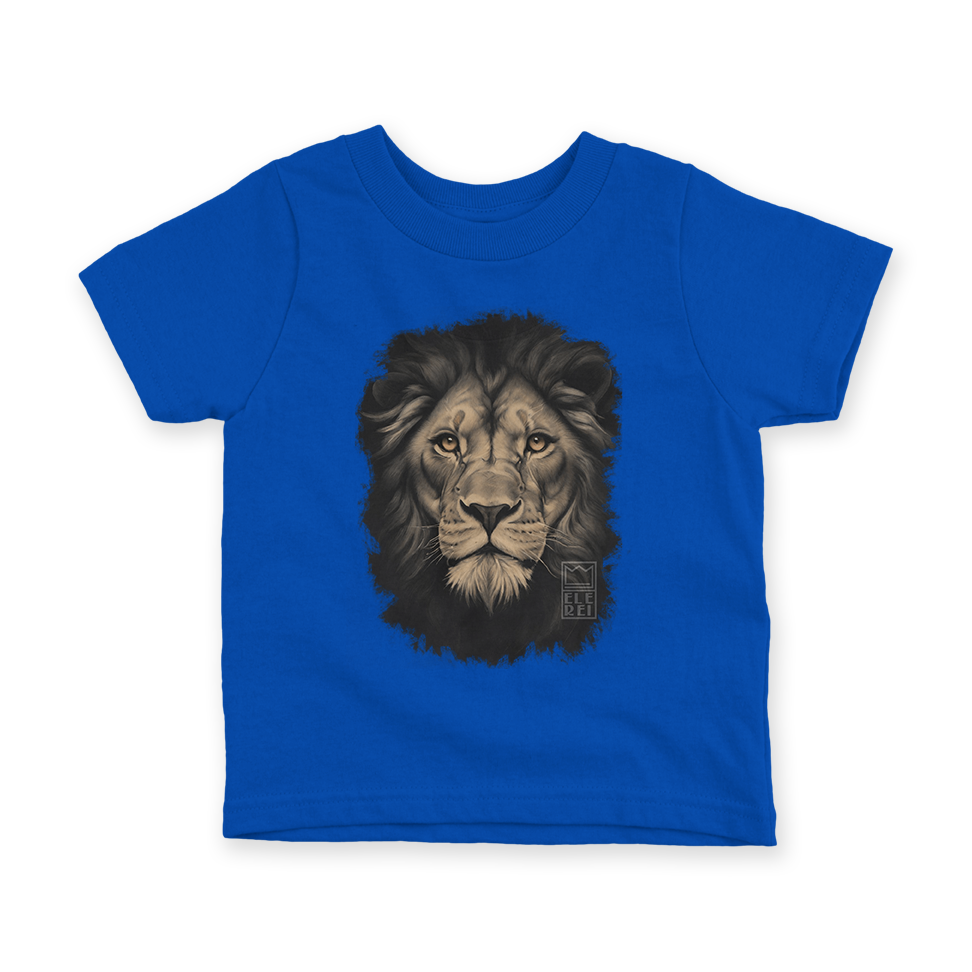 Camiseta Infantil Ele Rei – Leão – Cinza Nº2 - Imagem 4