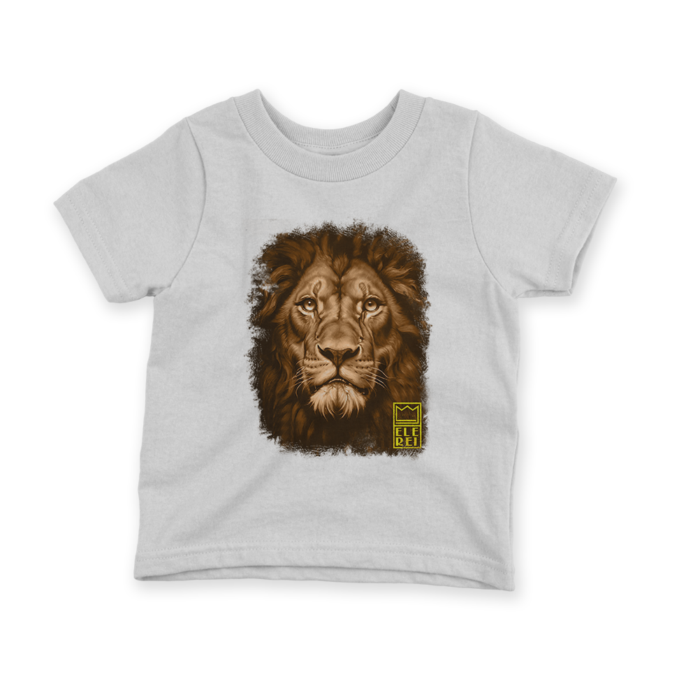 Camiseta Infantil Ele Rei – Leão – Dourado Nº2 - Imagem 2