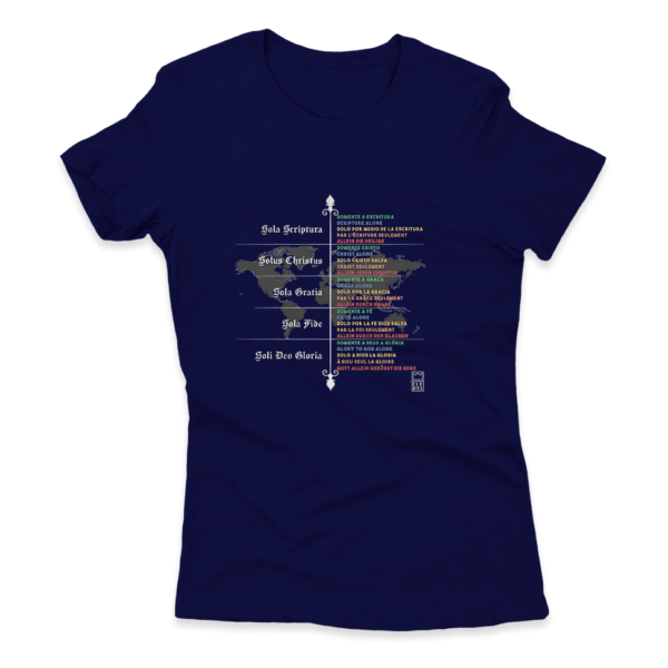 Camiseta Feminina Ele Rei - 5 Solas – Mundo - Imagem 8